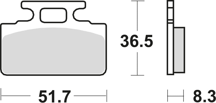 TRW -Bremsbeläge MCB 589 Bio -Standard