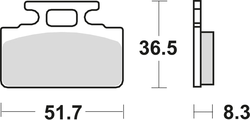 TRW -Bremsbeläge MCB 589 Bio -Standard