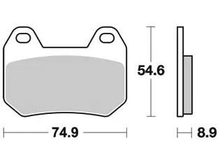 TRW -Bremsbelastung MCB 713 Bio -Standard