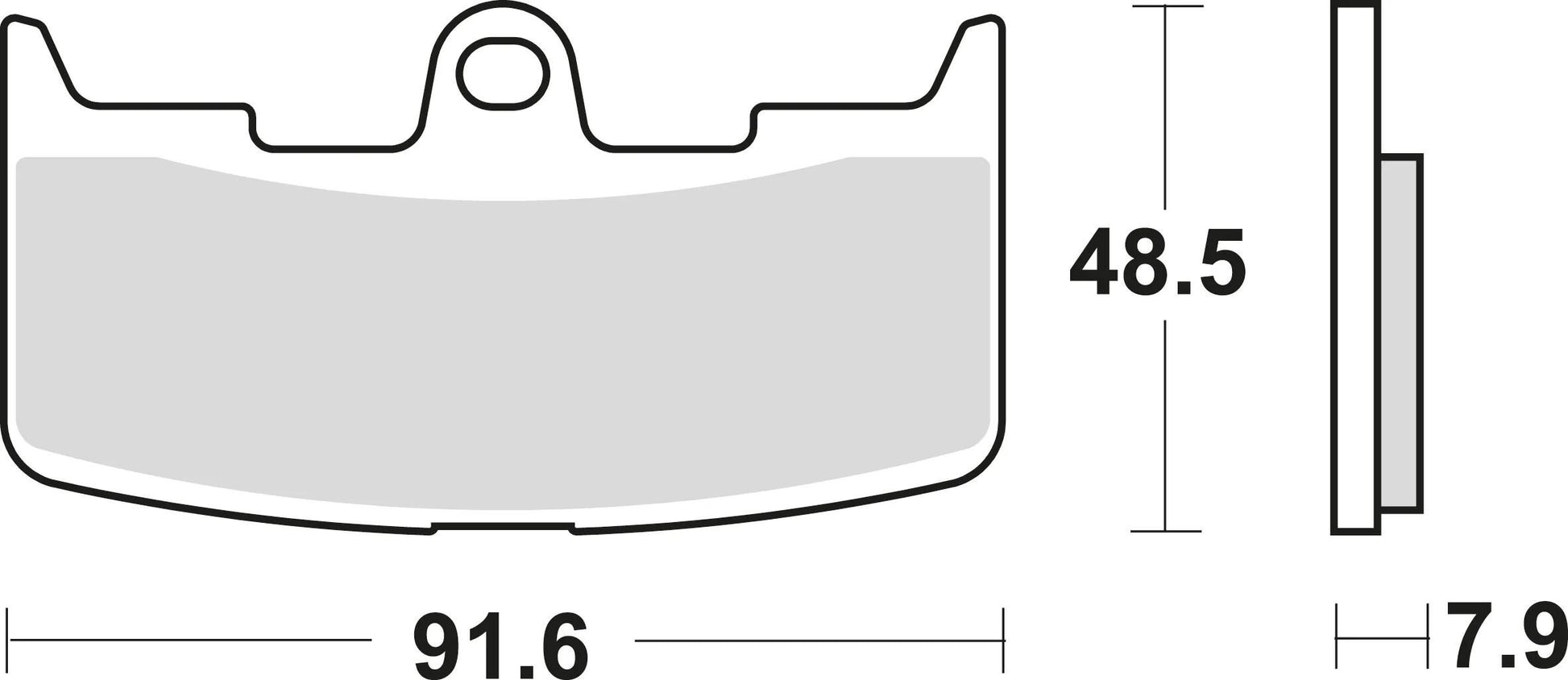 TRW BREAKPAD MCB 747 SV Sintered Metall