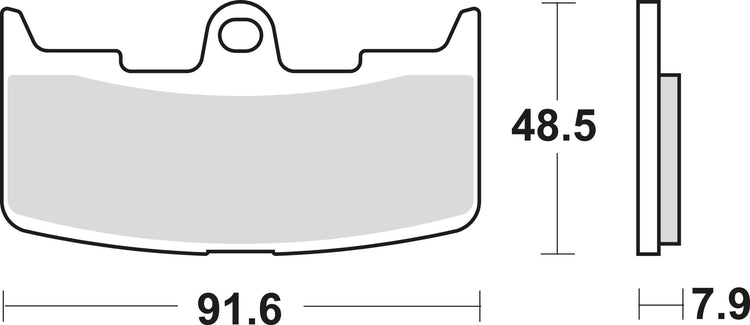 TRW BREAKPAD MCB 747 SV Sintered Metall