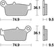 TRW BREAKPAD MCB 575 SI Sintered Metall