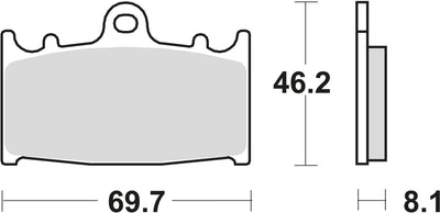 TRW Bremsblock MCB 602 SV Sintered Metall