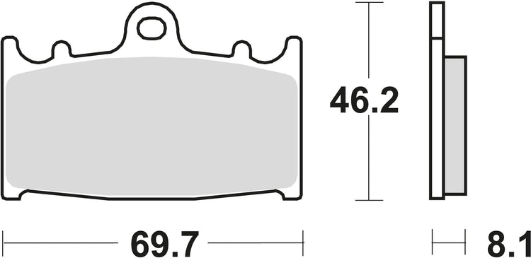 TRW Bremsblock MCB 602 SV Sintered Metall