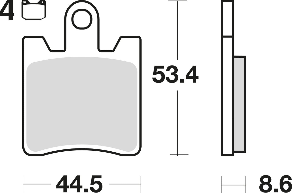 TRW BREAKPAD MCB 706 Bio -Standard