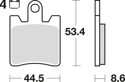 TRW BREAKPAD MCB 706 Bio -Standard