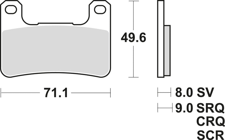 TRW Bremsblock MCB 752 SV Sintered Metall
