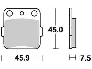 TRW Bremsblock MCB 561 Si Sintered Metall