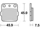 TRW Bremsblock MCB 561 Si Sintered Metall