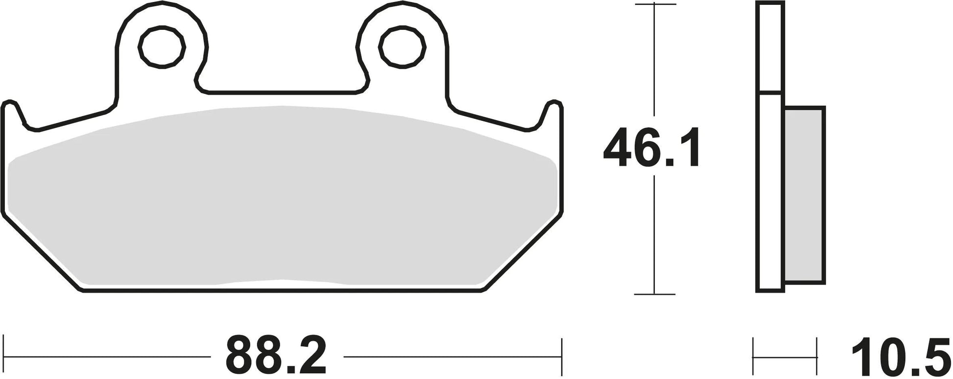 TRW -Bremsbeläge MCB 624 Bio -Standard