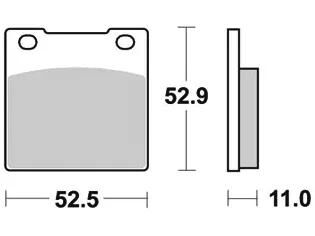 TRW BREAKPAD MCB 55 Bio -Standard
