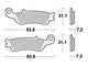 TRW BREAKPAD MCB 791 SI Sintered Metall