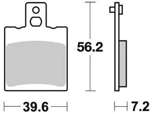 TRW -Bremsbeläge MCB 775 Bio -Standard