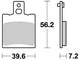 TRW -Bremsbeläge MCB 775 Bio -Standard