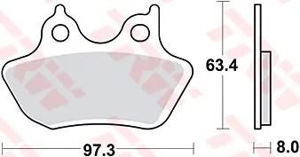 TRW Bremsblock MCB 778 Sinterd Metall