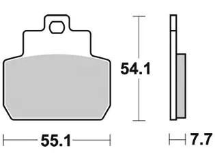 TRW -Bremsbeläge MCB 782 Bio -Standard