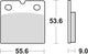 TRW BREAKPAD MCB 19 RQ Bio -Rennen