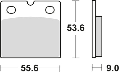 TRW BREAKPAD MCB 19 SV NETERTE METAL