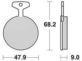 TRW -Bremsbelastung MCB 44 Bio -Standard