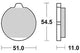 TRW Bremsbeläge MCB 505
