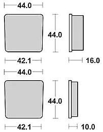 TRW BREAKPAD MCB 506 Bio -Standard