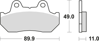 TRW Bremsblock MCB 512 SV Sintered Metall
