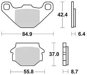 TRW -Bremsbelastung MCB 517 Bio -Standard