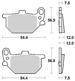 TRW -Bremsbelastung MCB 520 Bio -Standard