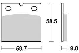 TRW Bremskissen MCB 533 SV Sintered Metall