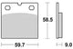 TRW Bremskissen MCB 533 SV Sintered Metall