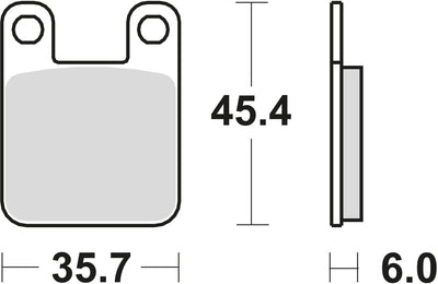TRW BREAKPAD MCB 535 RQ Bio -Rennen