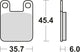 TRW BREAKPAD MCB 535 RQ Bio -Rennen
