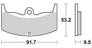 TRW -Bremsbelastung MCB 543 Bio -Standard