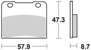 TRW -Bremsbeläge MCB 547 Bio -Standard