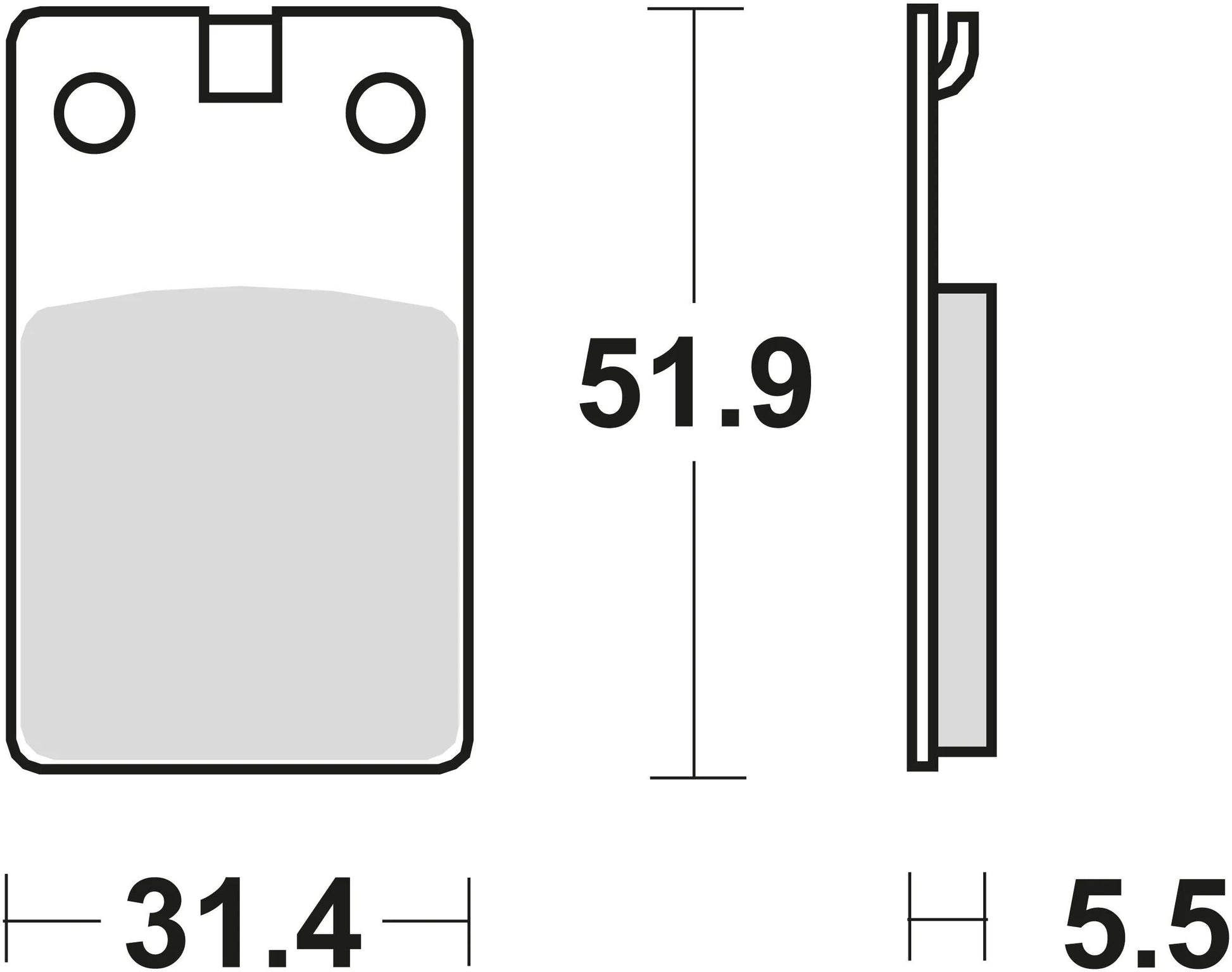 TRW Bremsblock MCB 564 SR Sintered Metall