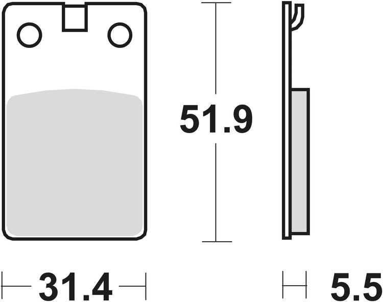 TRW Bremsblock MCB 564 SR Sintered Metall