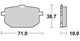 TRW Bremsblock MCB 568 SV Sintered Metall