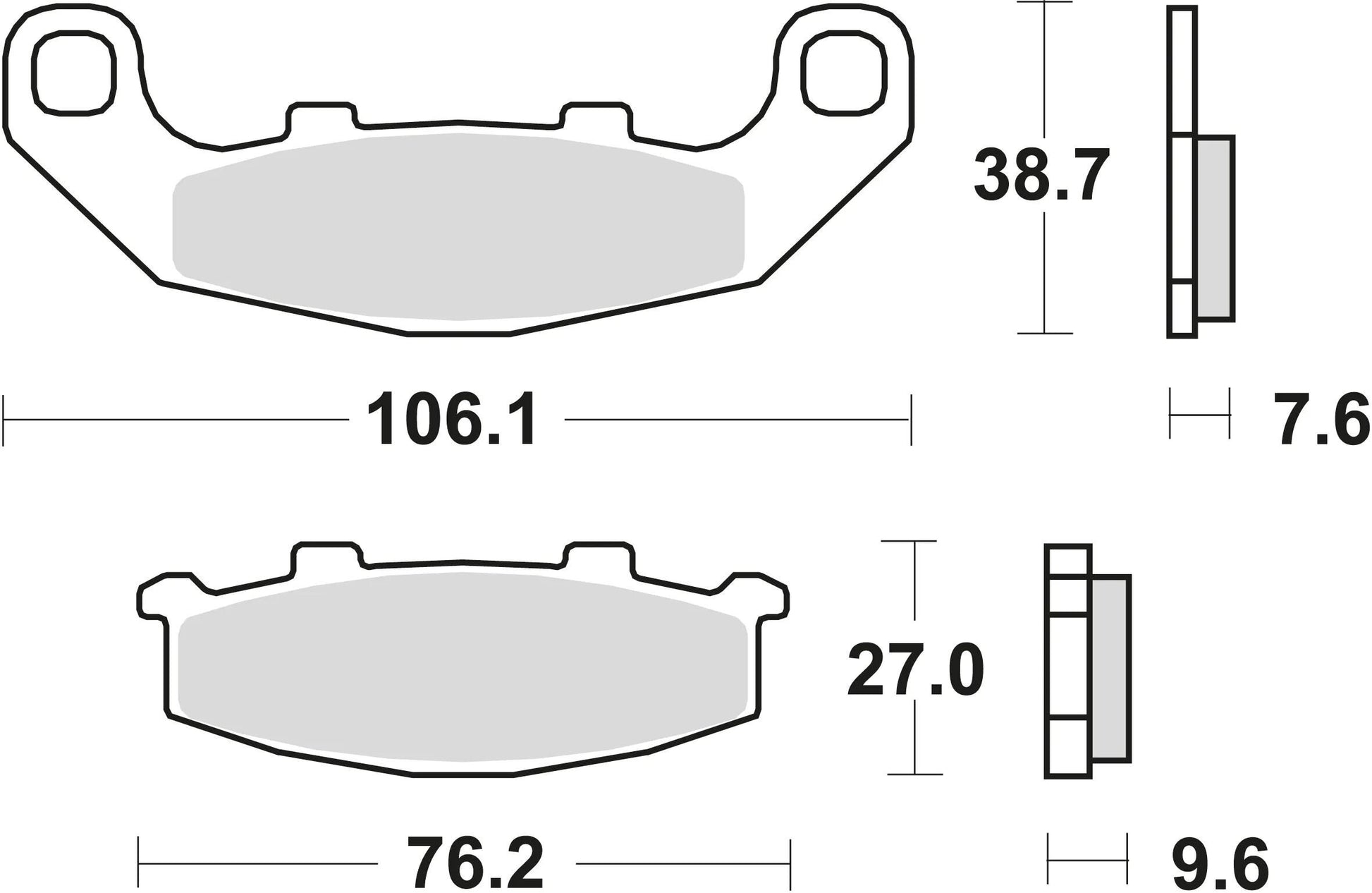 TRW Bremsblock MCB 586 SV Sintered Metall