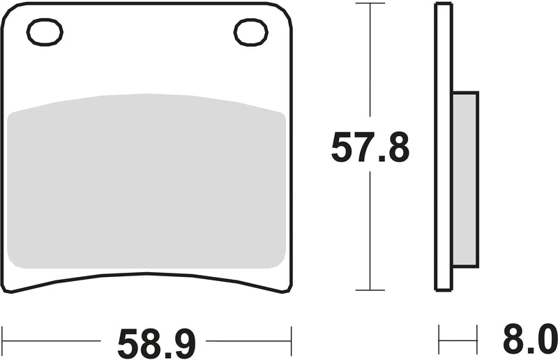 TRW BREAKE PAD MCB 591 Sinterd Metall