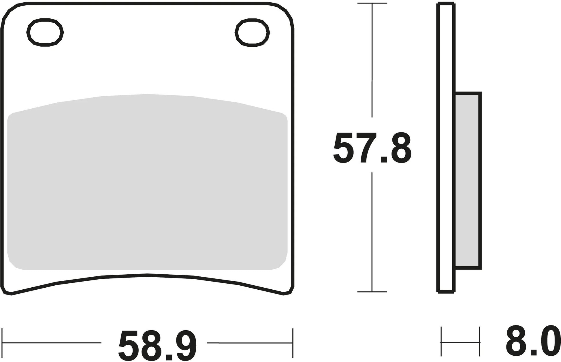 TRW Bremsblock MCB 591 SV Sintered Metall