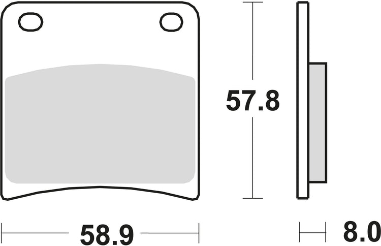 TRW Bremsblock MCB 591 SV Sintered Metall