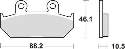 TRW Bremsblock MCB 624 SV Sintered Metall