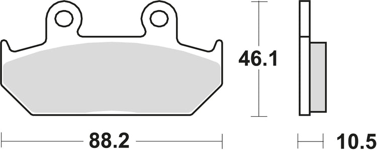 TRW Bremsblock MCB 624 SV Sintered Metall