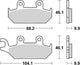 TRW Bremsblock MCB 627 SV Sintered Metall