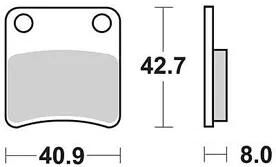 TRW -Bremsbeläge MCB 647 Bio -Standard