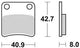 TRW -Bremsbeläge MCB 647 Bio -Standard
