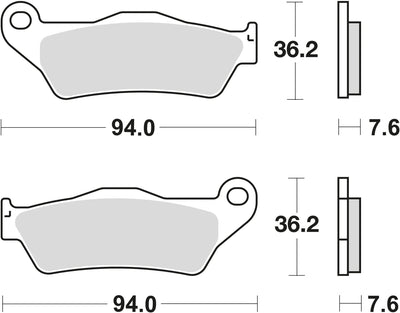 TRW Bremsblock MCB 648 Sintered Metall