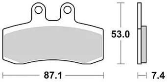 TRW -Bremsbeläge MCB 652 Bio -Standard