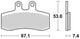 TRW -Bremsbeläge MCB 652 Bio -Standard