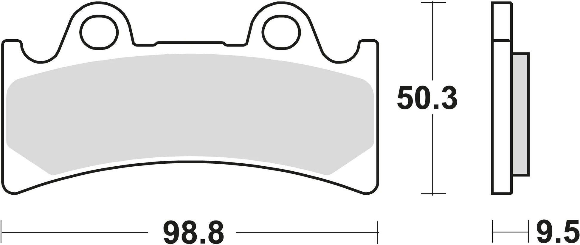 TRW BREAKPAD MCB 656 Bio -Standard